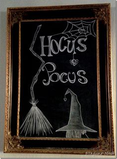 an image of a chalkboard with the words hog's poos written on it