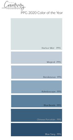 the color scheme for blue and gray is shown in this graphic style, which includes different shades