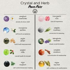 the differences between crystals and herbs