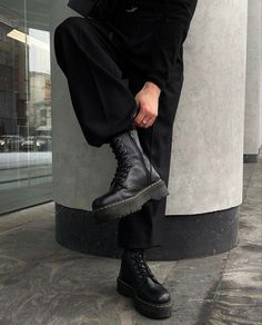 Doc Martens Boots Outfit, Selwyn Kane, Dr Martens Men Outfit, Doc Martins Shoes, Dr Martin Boots, Platform Boots Outfit, Doc Martens Mens, Alt Shoes, Dr Martens Men