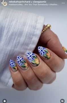 Delft Nails, Amalfi Nails, Morocco Nails, Detail Nails, Talavera Nail Art