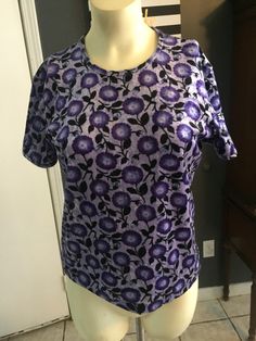 90s Top, Womens Blouses, Guess Jeans, Floral Shirt, Purple Floral, Womens Clothing Tops, Violet, Blouses For Women, Women's Clothing