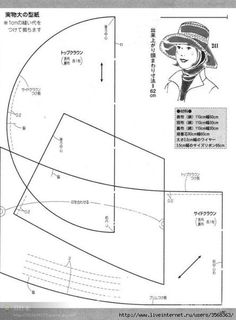 an image of a woman's hat pattern