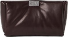 Luxury Leather Clutch For Night Out, Elegant Business Clutch Shaped As A Pouch, Designer Leather Clutch For Party, Elegant Pouch-style Business Clutch, Elegant Business Clutch In Pouch Shape, Rectangular Leather Clutch For Night Out, Elegant Leather Evening Bag For Events, Evening Leather Pouch Clutch, Leather Clutch Evening Bag For Night Out