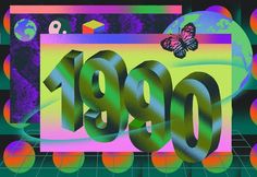 an image of the word 909 with a butterfly on it