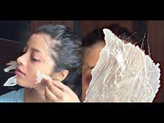 Hi everyone!Open for more details.***********************************************************************Here is another Do-It-Yourself video!This one is rea... Glowing Face Tips, Face Mask Peel Off, Hair Removal Laser, Face Hair Removal, Womens Skin Care, Mask Acne, Unwanted Facial Hair, Green Tea Mask, Diy Hair Mask