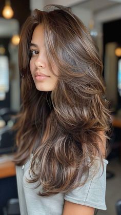 Long Layered Haircuts Straight, Butterfly Haircut, Brown Hair Looks, Sentiment Analysis, Haircuts For Medium Hair, Long Brown Hair