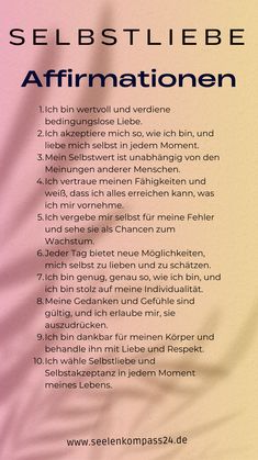 Entdecke die Kraft der Selbstliebe mit diesen 10 inspirierenden Affirmationen! 💖 Lass dich von positiven Gedanken leiten und erfahre, warum Selbstliebe der Schlüssel zu einem erfüllten Leben ist. Klick hier, um mehr zu erfahren! Recovery Books, Deep Talks, Positive Inspiration, Positive Mind, Shadow Work, Bullet Journal Ideas Pages, Mental Health Matters, Social Work, Good Vibes Only