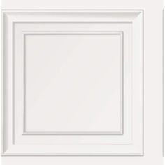 an empty white square frame on a white background