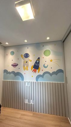 Wall Murals Painted Diy, Boy Room Paint, Daycare Decor, 40k Followers, Kids Room Murals, Cool Kids Rooms, Cool Kids Bedrooms, Kids Room Paint, School Murals