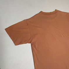 Blank worn t in Pail Coral worn perfectly Normal signs of wear throughout, see images provided Chest-19 Length-24 Shoulder-18 Distressed Basic Short Sleeve T-shirt, Distressed Short Sleeve Basic T-shirt, Vintage Brown Crew Neck Top, Vintage Tan Short Sleeve Tops, Vintage Style Tan Cotton Tops, Faded Short Sleeve Tops For Everyday, Brown Washed Short Sleeve Tops, Brown Distressed Cotton Tops, Brown Vintage T-shirt For Streetwear