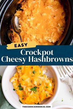 an easy crockpot cheesey hashbrowns recipe