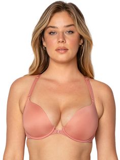 PRICES MAY VARY. The most comfortable push-up bras for women, the Smart&Sexy Perfect Push-Up Bra has super-soft push up padding that lifts you up for flawless cleavage all day. Comfortable enough to wear everyday! Womens bras are comfortably framed with an underwire that provides additional support and lift to help sculpt and maximize your bust. Underwire bras for women shouldn't be uncomfortable. Back smoothing bra has two-ply wings and ballet back for side and back smoothing, lays flat under c Bra Design, Underwire Bras, Bra Image, Push Up Pads, New Bra, Lounge Lingerie, Perfect Foundation, Racerback Bra, Everyday Bra