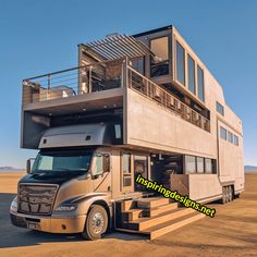 a truck with a house on the back