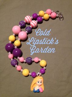 Chunky / Gumball Necklace with Resin pendent  on Etsy, $20.00 CAD Gumball Necklace, Necklaces