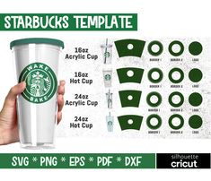 starbucks coffee cup with instructions to make it look like the starbucks logo