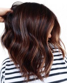 Dark Fall Hair Color For Brunettes, Dark Chocolate Hair, Dark Chocolate Brown Hair, Hair With Highlights, Hair Color Chocolate, Chocolate Hair, Brown Balayage