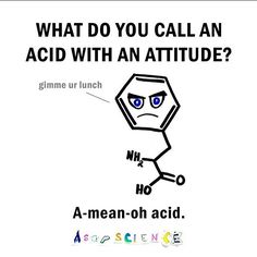 an ad with the words, what do you call an acid with an attitude?