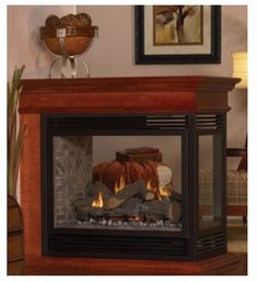 Empire Premium 36 Direct Vent Peninsula Fireplace - Propane - Chimney Cricket Peninsula Fireplace, Ventless Gas Logs, Bbq Grill Island, Indoor Gas Fireplace, Outdoor Beverage Center, Fire Pit Art, Outdoor Island, Chimney Cleaning, Gas Log Sets