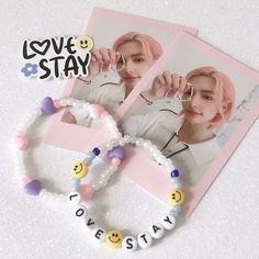 Stray Kids Jewelry, Youre Welcome, Kids Bead Bracelet, Pop Jewelry, Kpop Diy, Diy Jewelry Unique, Bead Charms Diy, Beaded Necklace Diy, Diy Bracelet Designs