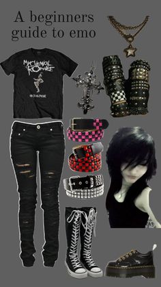 Emo Style 2000s, Emo Outfits 2000s, Emo Scene Outfits, Emo Outfit Ideas, Cute Emo Outfits, Grunge Fits, 2000s Girl