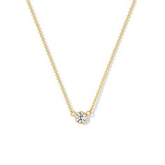 Available to ship now: 14k yellow gold Diamond - 1/3 ct Bezel setting 16 or 18 inch chain, lobster clasp Made to order in 14k white gold with 2 week lead time. Luxury Yellow Gold Solitaire Necklace With Smooth Bezel, Delicate Yellow Gold Solitaire Necklace With Bezel Setting, Gold Diamond Solitaire Necklace With Smooth Bezel, White Gold Solitaire Necklace With Bezel-set Round Stone, Luxury Bezel-set Solitaire Round Cut Necklace, Solitaire Necklace, Diamond Solitaire Necklace, Solitaire Necklaces, Forever Jewelry