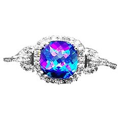 Sweet Ring, Fancy Nails Designs, Beautiful Art Pictures, Topaz Jewelry, Diamond Halo Ring, Ring White Gold, Mystic Topaz, Halo Diamond Ring, Fancy Nails