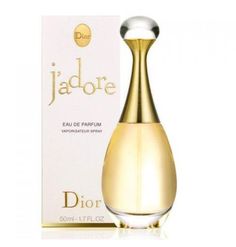 J'adore By Christian Dior Eau De Parfum Spray For Women SIZE1.7oz -50 ml Fragrance Family: FloralScent Type: Warm FloralKey Notes: Bergamot, Sambac Jasmine, SandalwoodFragrance Description: Experience an unfurling of flowers in the sensual, enveloping scent of J‘adore Eau de Parfum Infinissime. Centifolia rose, jasmine, ylang ylang, and lily of the valley are refined by woody accents of creamy sandalwood and intensified by a plush, seductive tuberose.About the Bottle: The bottle is as feminine a Perfume 212 Vip, Perfume Dior, Perfume 212, Dior Jadore, Christian Dior Perfume, Dior Fragrance, Centifolia Rose, Fragrances Perfume Woman, Dior Perfume