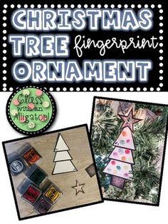 christmas tree fingerprint ornament craft kit