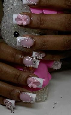 Charmed Nails, Drip Nails, Dope Nail Designs, Acrylic Nails Coffin Pink