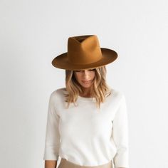 GIGI PIP Hats for Women- Zephyr Rancher - Cinnamon-Felt Hats Entrepreneur Website, Hairstylist Branding, Wide Brim Felt Hat, Realtor Life, Gigi Pip, Cinnamon Color, Felt Hats, Rancher Hat, Women Aesthetic