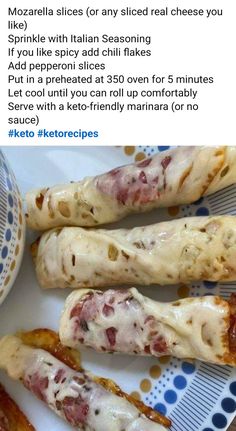 some food is laying on a plate with other foods in the background and an article about how to make them