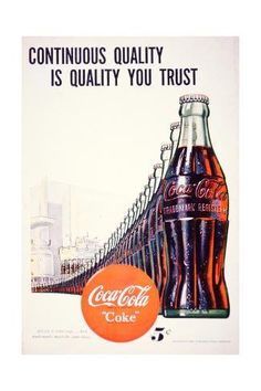 an advertisement for coca cola is shown here