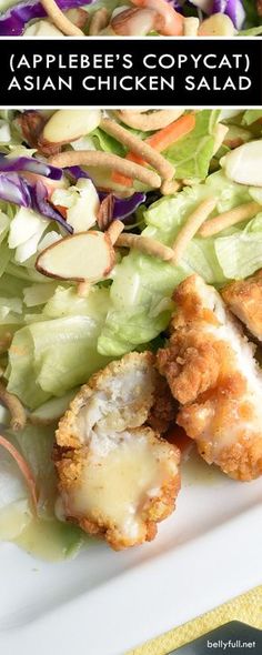 Applebees Orientalist Chicken Salad Wrap, Applebees Orientalist Chicken Salad, Applebees Asian Chicken Salad, Asian Chicken Salad Recipe, Applebees Recipes, Applebees Copycat Recipes, Salad Copycat, Salad At Home