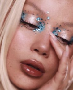 Rhinestone Makeup, Makeup Idea, Cool Makeup Looks, Fancy Makeup, Cute Makeup Looks