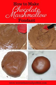 how to make chocolate marshmallows fondant for valentine's day or mother's day