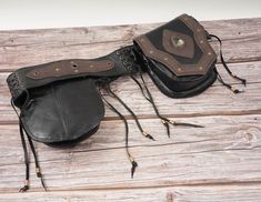 two pocket belt pouch with real gems stone image 5 Leather Hip Bag, Handmade Belts, Beautiful Belts, Belt Pouch, Pocket Belt, Hip Bag, Waist Pack, Mountain Backpack, Handmade Leather