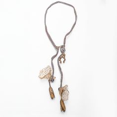 This unique necklace is made with a 32" silk seamed ribbon with cast bronze seed pods and freshwater pearls, accented with crocheted brass wire baskets. Mokume Gane Ring, Everyday Wear Jewelry, Ribbon Necklace, Fine Art Jewelry, Jewelry Lookbook, Seed Pods, Wire Baskets, Unique Necklace, Unique Necklaces