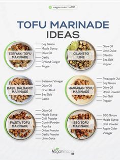 Resep Vegan, Eat More Plants, Tofu Recipes Easy, Tofu Marinade, Vegan Nutrition