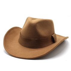 Elevate your fashion game with this retro-inspired unisex cowboy hat. The patchwork design and trendy style add a unique and fresh edge to your look. Made with high-quality cotton, polyester, and wool, this hat is suitable for all seasons. With its multifunctional feature, it can be styled in various ways to complement different outfits and occasions. Don't miss out on this stunning and versatile hat with a wide brim to enhance your style.Specifications Style: Formal Pattern Type: Patchwork Orig Casual Felt Hat With Curved Brim For Country Events, Casual Felt Hat With Short Brim For Country Events, Casual Short Brim Felt Hat For Country Events, Brown Retro Hat For Outdoor, Casual Flat Brim Top Hat For Rodeo, Casual Wide Brim Top Hat For Rodeo, Casual Fitted Fedora For Ranch, Casual Brimmed Top Hat For Rodeo, Country Style Felt Hat For Summer Outdoor