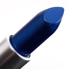 MAC Designer Blue Lipstick Dark Blue Lipstick, Shades Of Lipstick, Permanent Lipstick, Mac Lipsticks, Model Behavior, Blue Lipstick, Retro Makeup, Purple Lips, Alternative Makeup