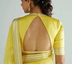 Golden Blouse Designs, Sleeveless Blouse Designs, Saree Blouse Neck Designs