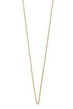 ROBINSON PELHAM-Trace Chain-YELLOW GOLD Yellow Gold Tarnish Resistant Initial Pendant Chain Necklace, Yellow Gold Tarnish Resistant Initial Pendant Necklace, Yellow Gold Initial Pendant Chain Necklace, Tarnish Resistant, Gold-tone 14k Gold Charm Necklaces, Yellow Gold Initial Pendant Necklace With Gold Chain, Gold Charm Necklace With Round Pendant And Cable Chain, Yellow Gold Necklace With Initial Pendant, Classic Yellow Gold Plated Charm Necklaces, Yellow Gold Chain Necklace With Initial Pendant