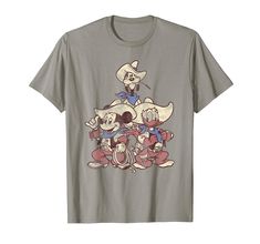 PRICES MAY VARY. Officially Licensed Disney Mickey And Friends Apparel for Women - Men - Youth - Toddler; Mickey And Friends T-Shirt; Holiday; Seasonal; Christmas; Vintage; Disneyland; Disney+; Disney Plus; Disney World; Present; Birthday; Goofy; Donald Duck T-Shirt 21DNMC00113A-001 Lightweight, Classic fit, Double-needle sleeve and bottom hem Friends Vintage, Duck T Shirt, Cowboy Up, Cowboys Shirt, Vintage Cowboy, Friends Tshirt, Cowboy Western, Disney Plus, Disney Outfits