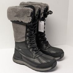 Ugg Adirondack Iii Tall Winter Boots For Women In New Condition. Shoe Box Has Minor Damage. Boots Are In New Condition. Ships In The Original Shoe Box. Boots Retail For $325! - Leather Upper - Waterproof Construction - 200g Of Insulation - Comfort Rated To -32c - Wool And Faux Fur Lining Winter Boots Black, Ugg Adirondack, Winter Boots For Women, Tall Winter Boots, Boot Straps, Waterproof Winter Boots, Boots Uk, Midi Skirts, Winter Boots Women