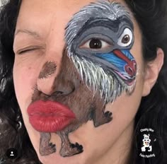 #baboon #facepaint #facepainting #cheekymoofacepainting #baboonbum #funnyface #funnyfacepainting Funny Makeup Memes, Animal Face Paintings, Makeup Memes, Witch Makeup, Face Paint Makeup, Makeup Humor, Kids Face Paint, Painting Competition