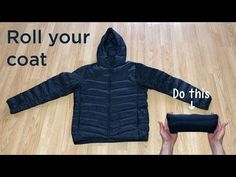 How to roll a winter coat for packing (step-by-step). | 71 - YouTube Winter Clothes Packing Hacks, Ranger Roll Clothes Packing Hacks, How To Fold A Winter Coat, Insulated Long-sleeved Outerwear For Outdoor Activities, Military Roll Clothes Packing, Travel Tip Tuesday, Winter Cruise, Cruise Wardrobe