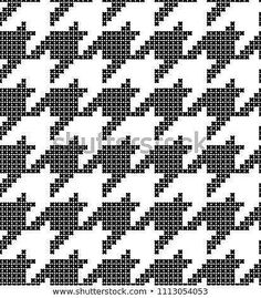 an abstract black and white pattern with arrows in the center, on a white background