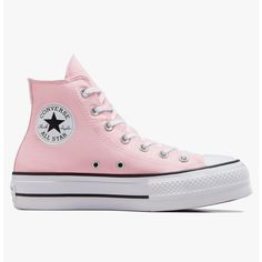 These Are Light Pink And Are New In The Box. We Mail Out On Mon/Wed/Fri. Light Pink Converse, Zapatillas All Star, Cute Converse Shoes, Platform Chucks, Womens High Top Shoes, Cute Converse, Pink High Tops, Chuck Taylor All Star Lift, Platform Design