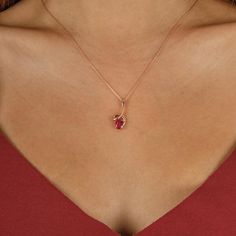 14k Solid Gold Red Ruby Pendant Necklace for Women - Oval Cut Ruby Gemstone Necklace - Birthstone Necklace - 14k Real Gold Jewelry Gift for Her Adorn yourself with this stunning ruby gemstone ruby necklace featuring an elegant ruby pendant. Crafted in 14k gold necklace, this piece showcases exquisite ruby jewelry. Perfect as a birthstone necklace, this birthstone jewelry is a timeless addition. The solid gold pendant makes it a beautiful gift for her. Ideal for necklaces for women, it is a thoug Oval Ruby Necklace With Birthstone, Ruby Birthstone Oval Pendant Necklace, Ruby Oval Pendant Necklace For Gift, Gold Ruby Pendant Birthstone Necklace, Yellow Gold Ruby Pendant Birthstone Necklace, Ruby Pendant Necklace, Ruby Necklace Pendant, Gold Jewelry Gift, Necklace Birthstone